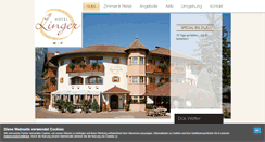 Desktop Screenshot of hotel-linger.com